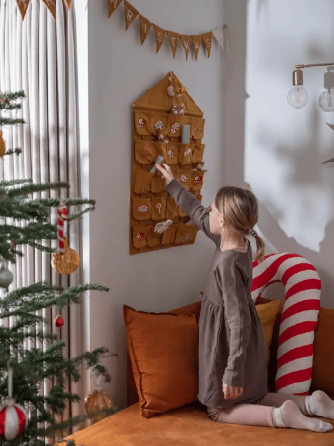 Adventskalender 1-24 mit Taschen - Nostalgie