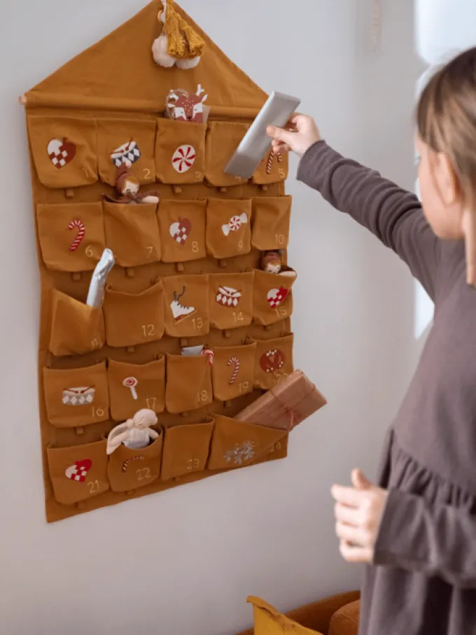 Adventskalender 1-24 mit Taschen - Nostalgie