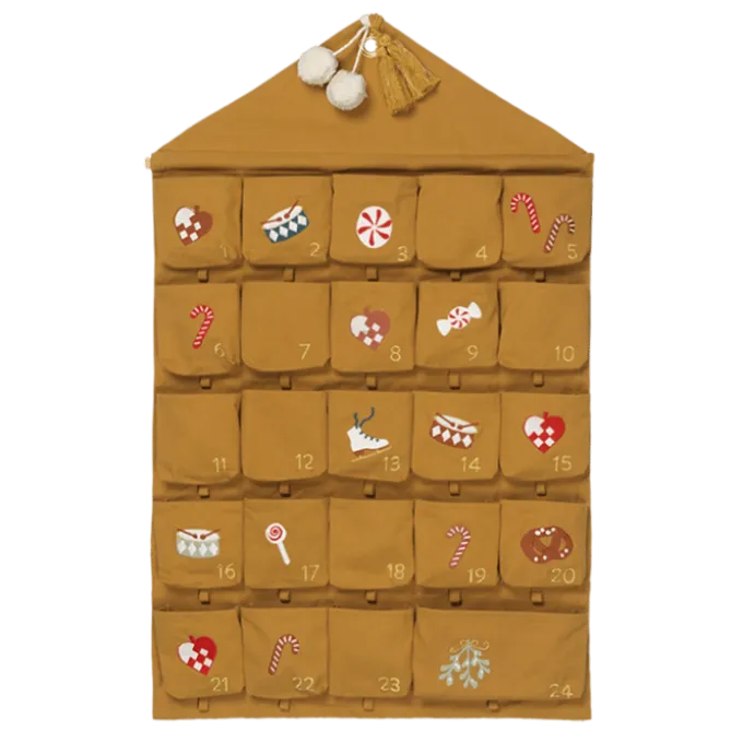 Adventskalender 1-24 mit Taschen - Nostalgie