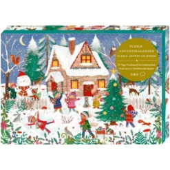 Adventskalender Puzzle - Weihnachten, 500 Teile