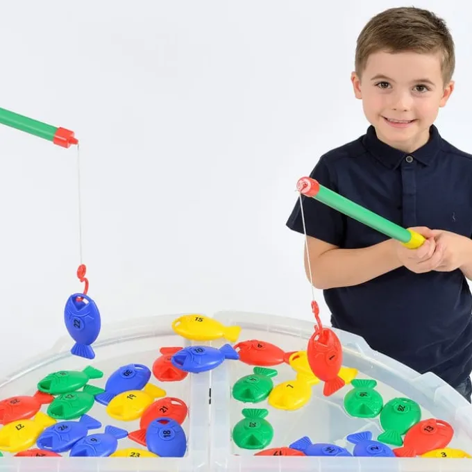 Angelspiel Fisch nach Zahlen 1-30