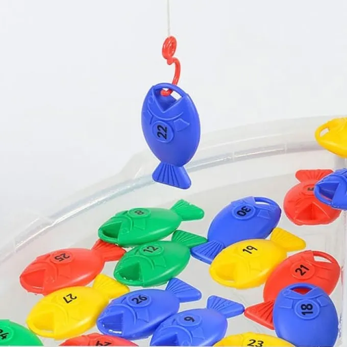 Angelspiel Fisch nach Zahlen 1-30