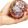 Anti-Stress Ball - transparent, mit Perlen
