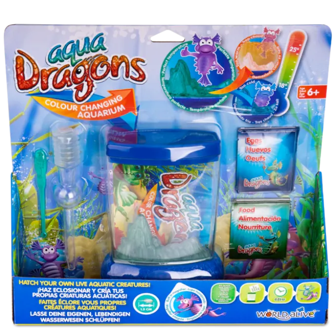 Aqua Dragons im farbwechselnden Aquarium