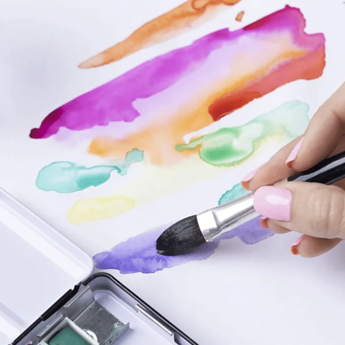 Aquarellblock A4 / 300 g - Weiß, 20 Blatt