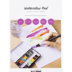 Aquarellblock A4 / 300 g - Weiß, 20 Blatt