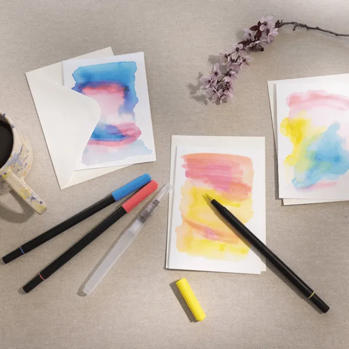 Aquarell-Filzstifte - Pastell, 12 Stk.