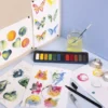 Aquarellkasten - 12 Metallic-Farben