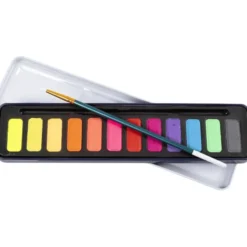 Aquarellkasten - 12 Pastellfarben