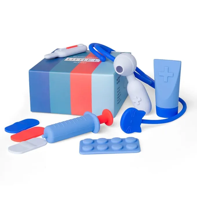 Arzt-Spielset aus Silikon, 9-tlg.