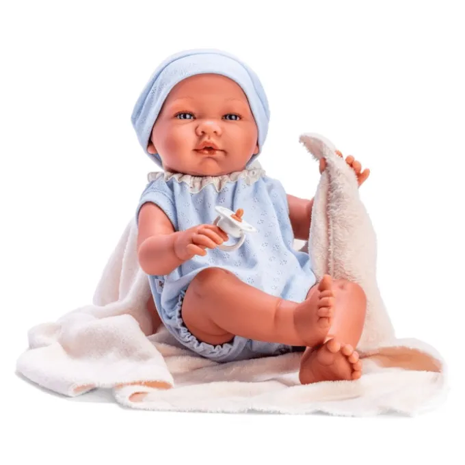 Así Puppe 43 cm Pablo –Strampler & Decke