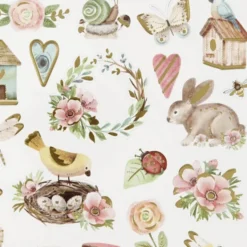 Aufkleber - Frühling und Ostern, 1 Bogen