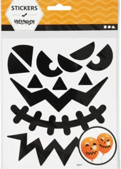 Aufkleber - Halloween-Gesichter, 1 Bogen