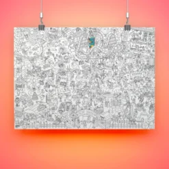 Ausmalposter - Freizeitpark