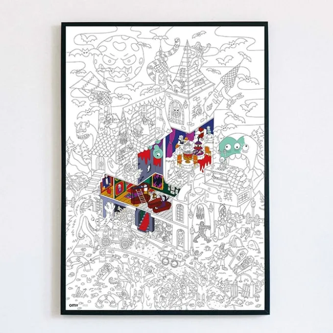 Ausmalposter - Grusel & Grauen