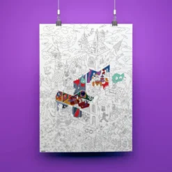Ausmalposter - Grusel & Grauen