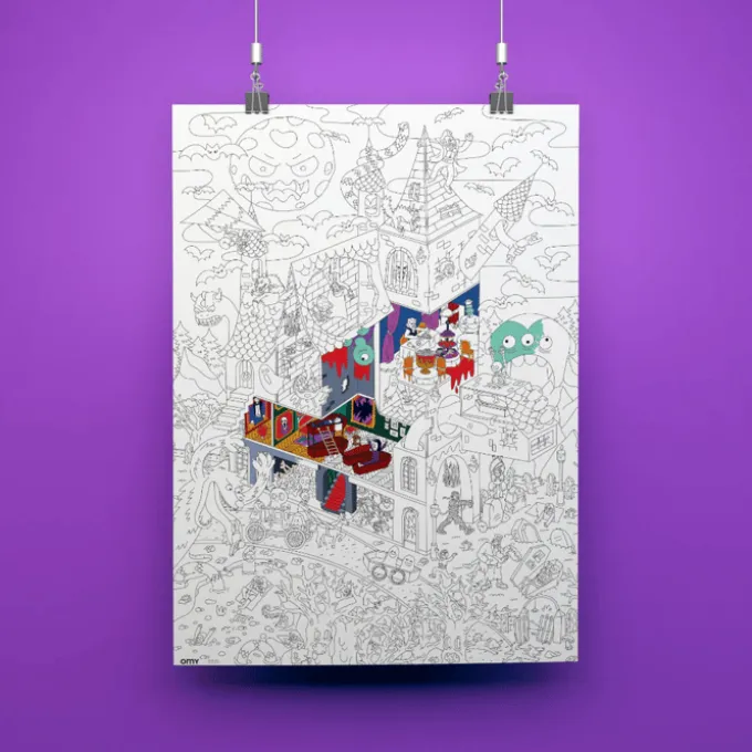 Ausmalposter - Grusel & Grauen