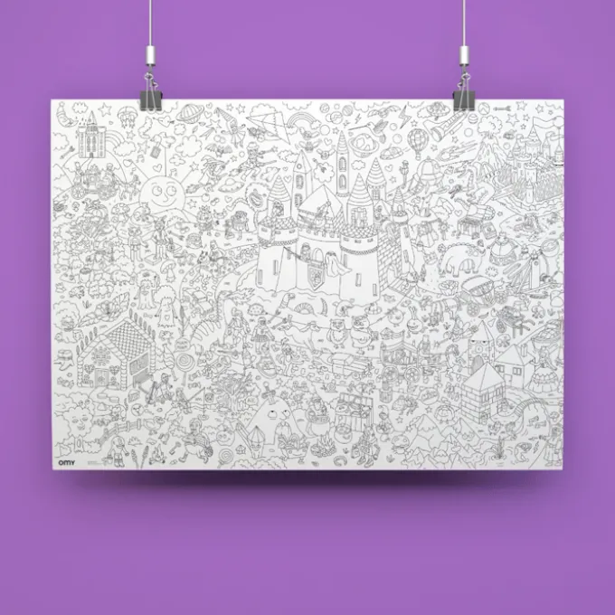 Ausmalposter - Märchenwelt