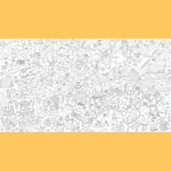 Ausmalposter XXL - Fantasiewelt