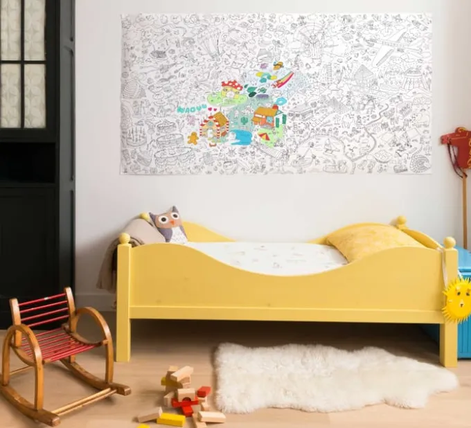 Ausmalposter XXL - Fantasiewelt