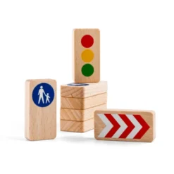Autorennbahn-Zubehör – Verkehrsschilder, 8 Stk.