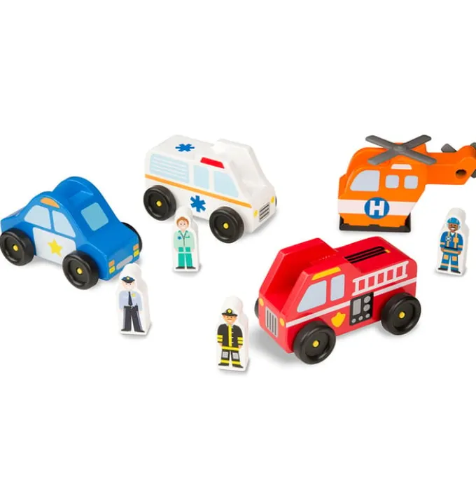 Autos aus Holz - Rettungsfahrzeuge