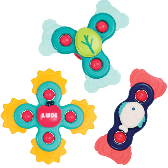 Baby Spinners (m. Saugnapf), 3-er Set
