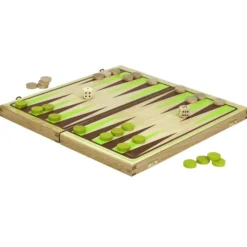 Backgammon im Holzkasten