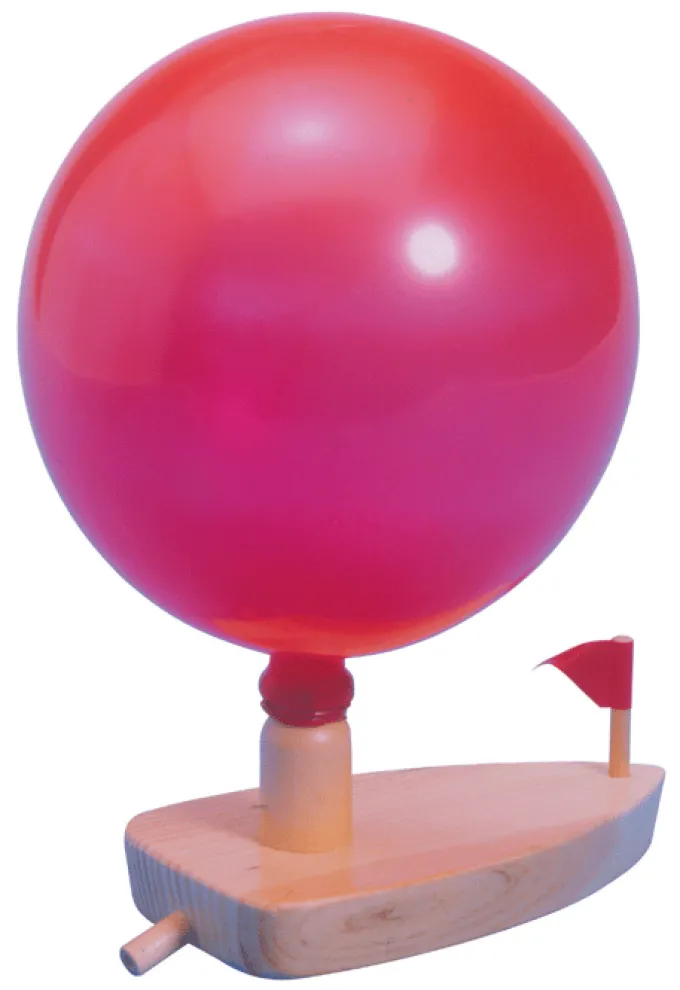Ballonboot aus Holz
