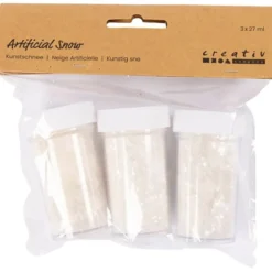 Bastelschnee - weiß-glitzernd, 3 x 27 ml