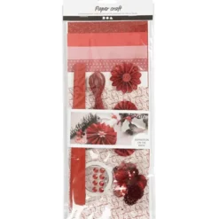 Bastelset Weihnachten - Rot/Creme