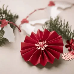 Bastelset Weihnachten - Rot/Creme