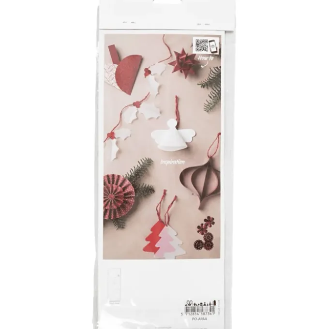 Bastelset Weihnachten - Rot/Creme
