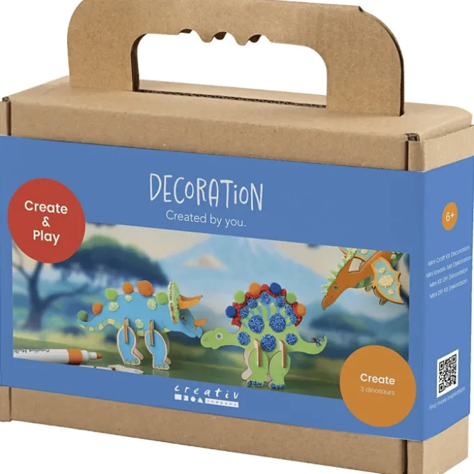 Bauen & malen – Dinosaurier, 3 Stk.