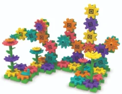 Bauen mit Zahnrädern – Blumengarten