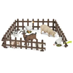 Bauernhofzubehör Zaun, 4 Stk. (ohne Tiere)