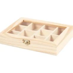 Bemal eine Schatulle mit Glasdeckel