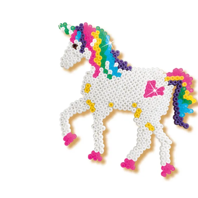 Bügelperlen Einhorn und Prinzessin - 2100 Stk.