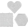 Bügelperlen Steckplatte maxi - Formen, 2x3 Stk.