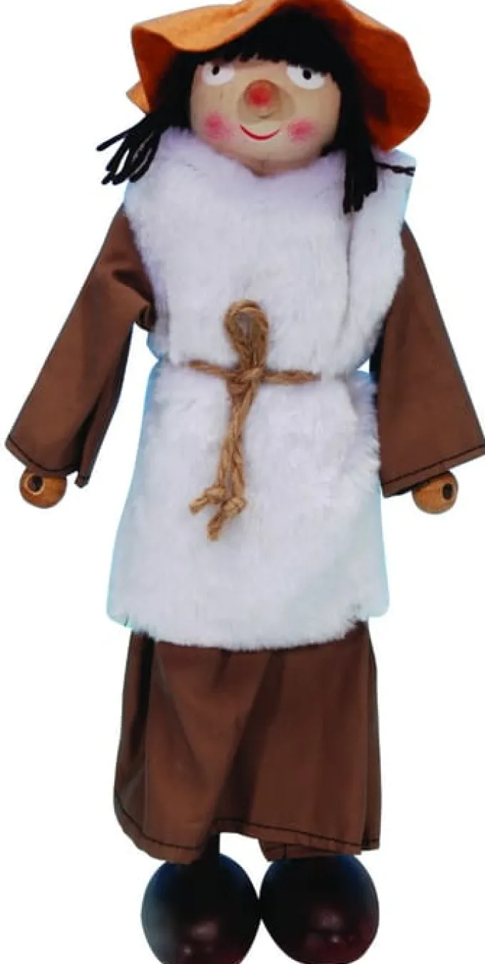 Bibel-Biegepuppe 32 cm - Hirte in heller Tracht