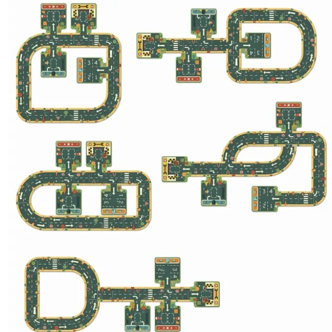 Bodenpuzzle mit 21 Teilen – Straßen