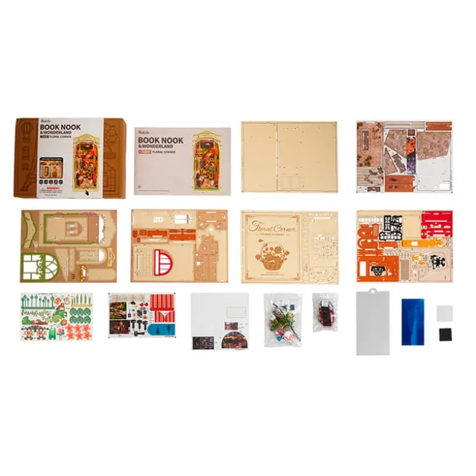 Book Nook Bausatz – Blumige Ecke