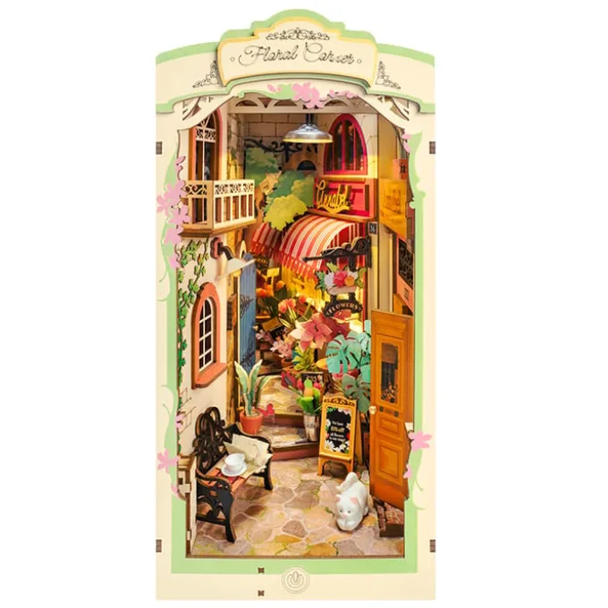 Book Nook Bausatz – Blumige Ecke
