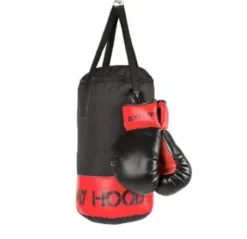 Boxsack mit Handschuhen - 4 kg.