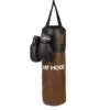 Boxsack mit Handschuhen - retro, 15 kg.