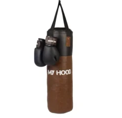 Boxsack mit Handschuhen - retro, 15 kg.