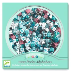 Buchstabenperlen – Silbermix, 1.000 Stück