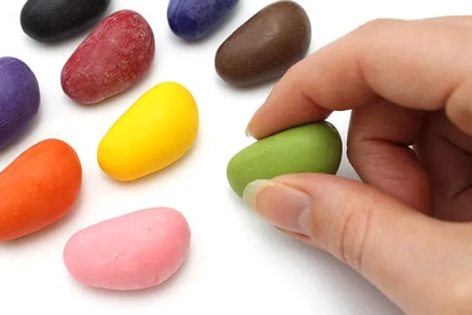 Bunte Kreide - Crayon Rocks 16 Stk. in Stoffbeutel