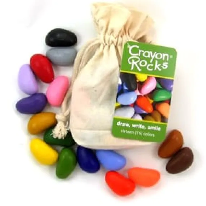 Bunte Kreide - Crayon Rocks 16 Stk. in Stoffbeutel