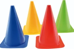 Bunte Markierungskegel, 4 Stk.